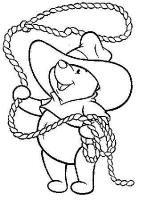 A coloring page of winnie the pooh
